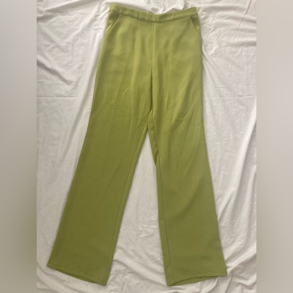NBD Topaz Straight Leg Pants Size Medium Kiwi Green - Picture 5 of 9